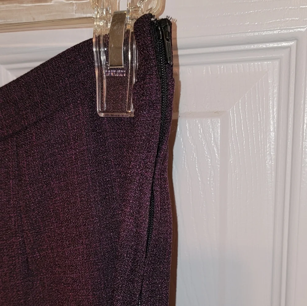 Ladies Size 14 3 Piece Plum Colored Pant Suit - Picture 9 of 9